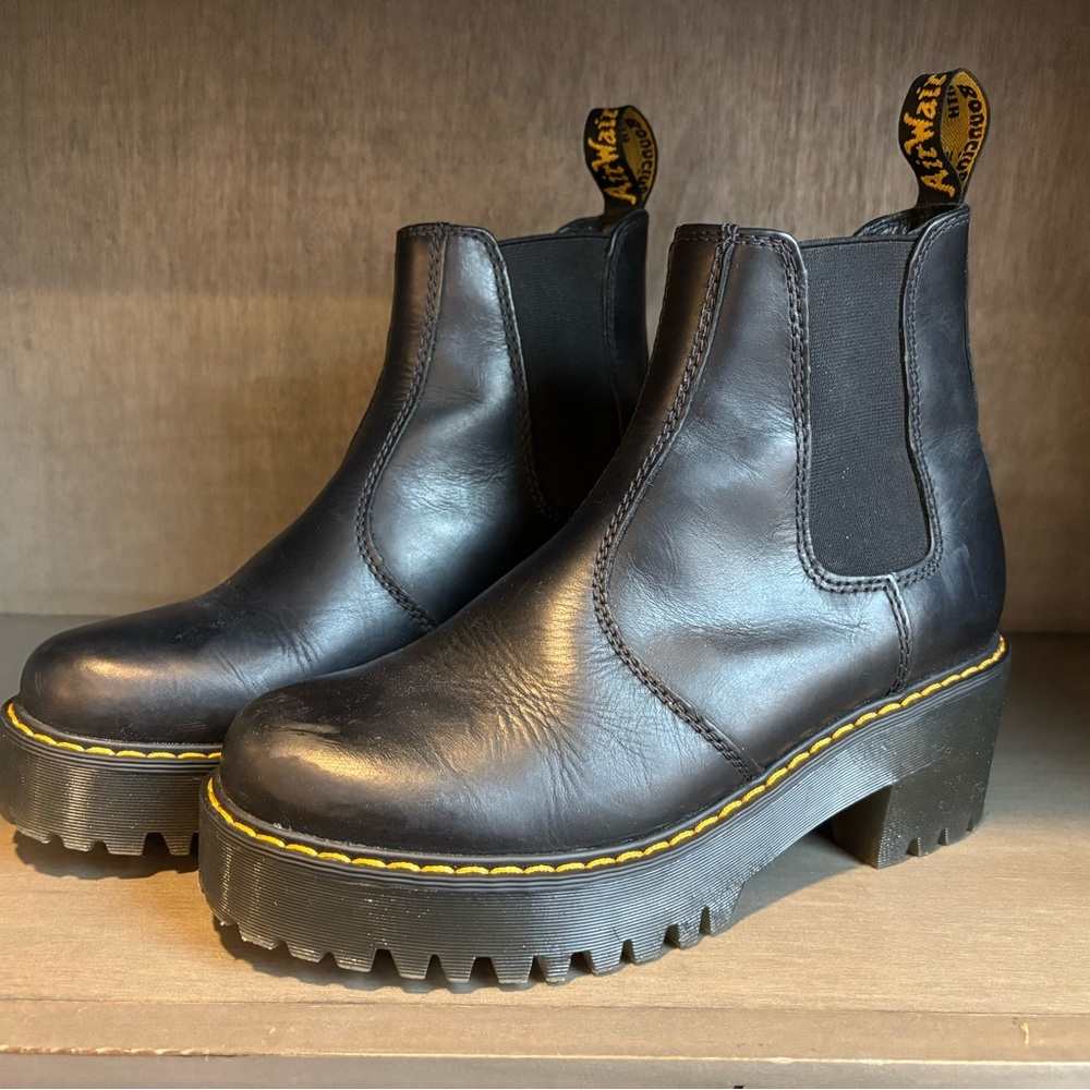 Dr. Martens Black Chunky Ankle Boots